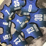 2023 NBA All Star Blue 15#JOKIC  Hot Pressed Jersey