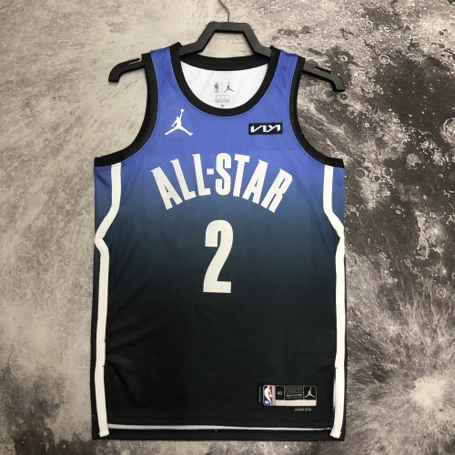 2023 NBA All Star Blue 2#IRVING  Hot Pressed Jersey