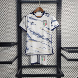 2023 Italy Away White Kids Kit/2023 意大利客场童装