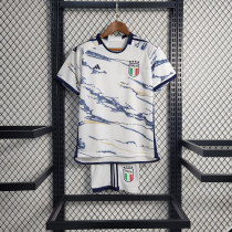 2023 Italy Away White Kids Kit/2023 意大利客场童装