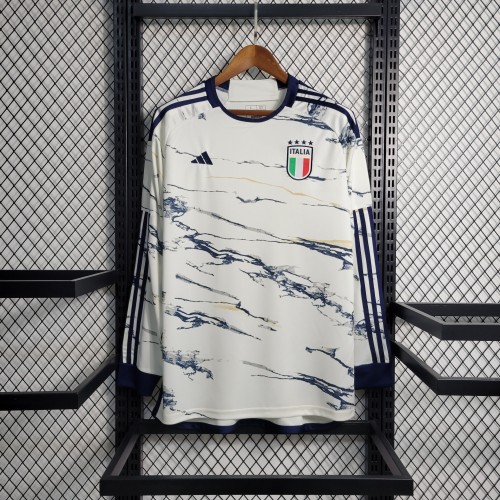 2023 Italy Away Long Sleeve Fans Jersey