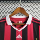 09-10 AC Milan Home Retro Long Sleeve Jersey/09-10 AC米兰主场长袖