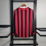 09-10 AC Milan Home Retro Long Sleeve Jersey/09-10 AC米兰主场长袖