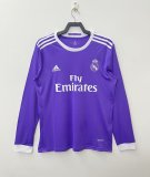 16-17 Real Madrid Away Retro Long Sleeve Jersey/16-17 皇马客场长袖