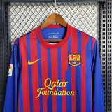 11-12 Barcelona Home Retro Long Sleeve Jersey/11-12 巴萨主场长袖