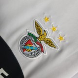 13-14 Benfica Away Black and White Retro Jersey/13-14 本菲卡客场