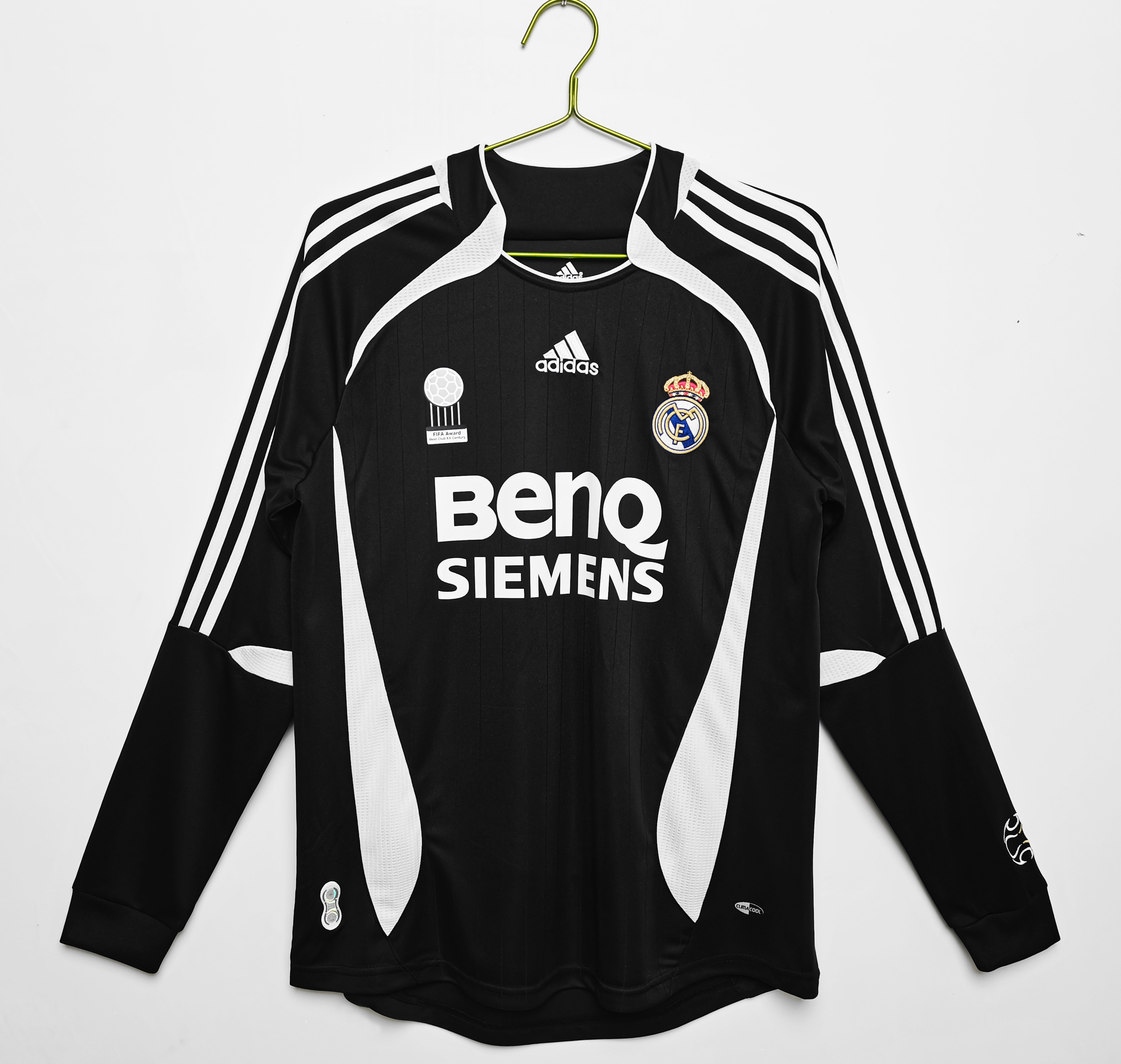 REAL MADRID 長袖シャツ S adidas Real Madrid 25/26 Long Sleeve Away Authentic Jersey