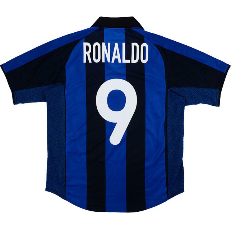 01-02 Inter Milano ユニフォーム ロナウド 9番 正規品 01-02 Inter