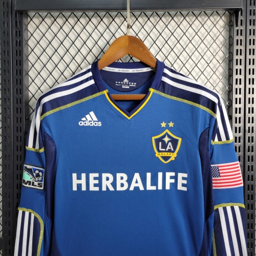 11-12  LA Galaxy Blue Retro Long Sleeve Jersey/11-12 洛杉矶银河长袖