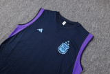 2023 Argentina New Blue Training Vest Suit/2023 阿根廷无袖背心训练服