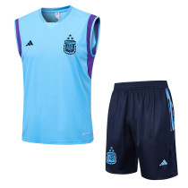 2023 Argentina Blue Training Vest Suit/2023阿根廷无袖背心训练服