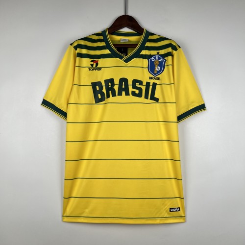 1984 Brazil Home Retro Jersey/1984 巴西主场