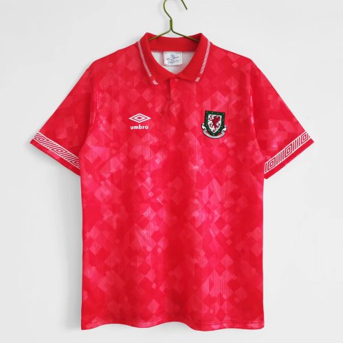 1990-92 Wales Home Retro Jersey/90-92 威尔士主场