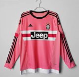 2015-16 Juventus Away Long Sleeve Retro Jersey/15-16 尤文图斯客场长袖