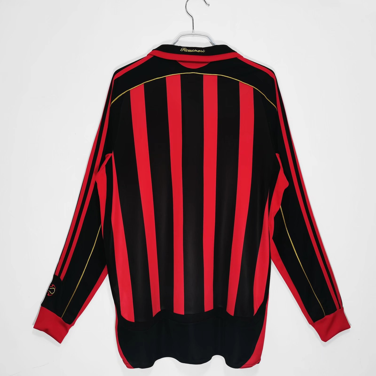 ウェア 06-07 AC Milan Game Shirt Jersey AC Milan 2006–07 Long-Sleeve Retro Jersey [Free Shipping]