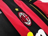 2006-07 AC Milan Home Long Sleeve Retro Jersey/06-07 AC米兰主场长袖