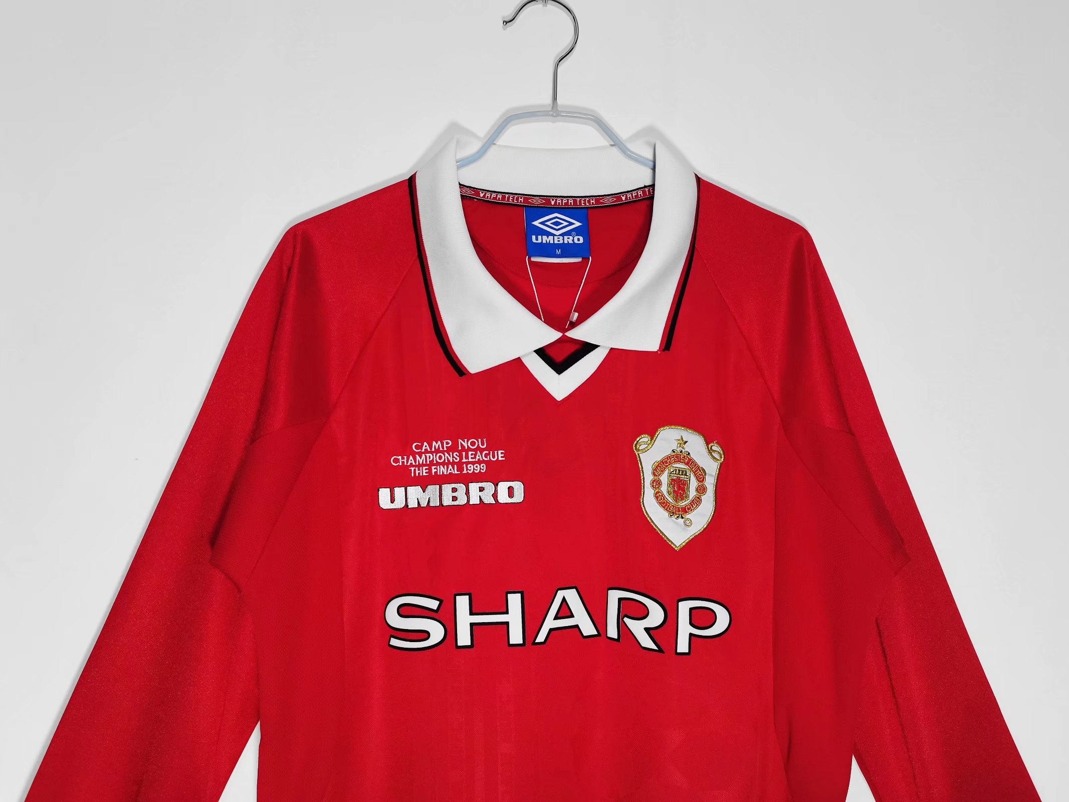 1999-00 Manchester United Home Long Sleeve Retro Jersey