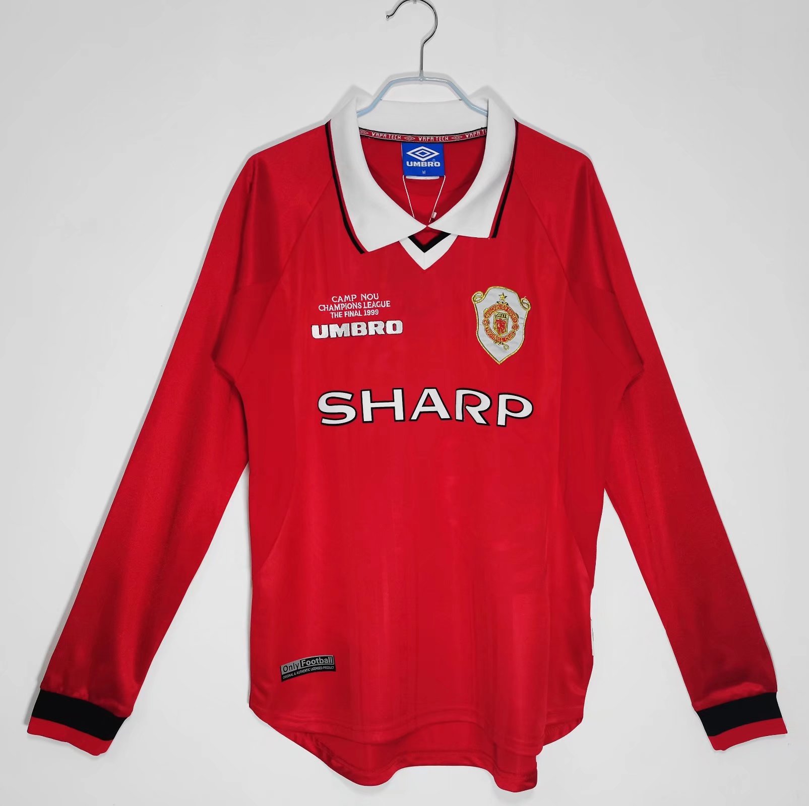 1999-00 Manchester United Home Long Sleeve Retro Jersey