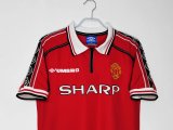 98-99 Manchester United Home Retro Jersey/98-99曼联主场