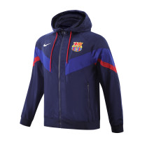 2023 Barcelona Player Hooded Windbreaker S-XXL/2023巴萨宝蓝球员版防风衣