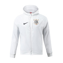2023 Corinthians Player Hooded Windbreaker S-XXL/2023科林蒂安白色球员版防风衣