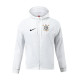 2023 Corinthians Player Hooded Windbreaker S-XXL/2023科林蒂安白色球员版防风衣