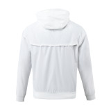 2023 Corinthians Player Hooded Windbreaker S-XXL/2023科林蒂安白色球员版防风衣