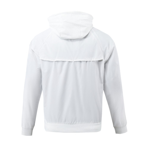 2023 Corinthians Player Hooded Windbreaker S-XXL/2023科林蒂安白色球员版防风衣