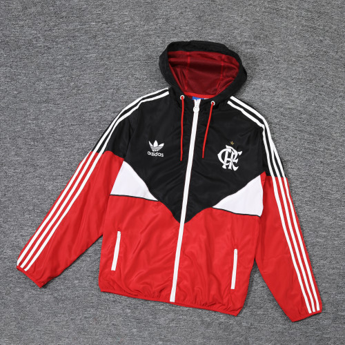 2023 Flamengo Player Hooded Windbreaker S-XXL/2023弗拉门戈球员版防风衣