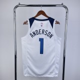 2023 Timberwolves Home NBA Jersey /23赛季森林狼队主场白色