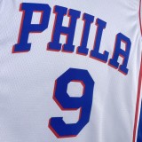 2023 76ers Home 9# OUBRE JR. NBA Jersey/23赛季76人队主场白色9号乌布雷