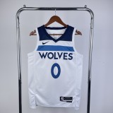 2023 Timberwolves Home NBA Jersey /23赛季森林狼队主场白色