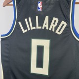 2023 Bucks Flyers Limited NBA Jersey/23赛季雄鹿队飞人限定0号利拉德