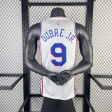 2023 76ers Home 9# OUBRE JR. NBA Jersey/23赛季76人队主场白色9号乌布雷