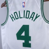 2023 Celtics Home 4# HOLIDAY NBA Jersey/23赛季凯尔特人主场白色4号霍乐迪