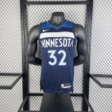 2023 Timberwolves Away NBA Jersey /23赛季森林狼队客场藏蓝色