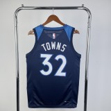 2023 Timberwolves Away NBA Jersey /23赛季森林狼队客场藏蓝色