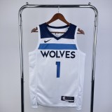 2023 Timberwolves Home NBA Jersey /23赛季森林狼队主场白色