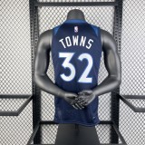 2023 Timberwolves Away NBA Jersey /23赛季森林狼队客场藏蓝色