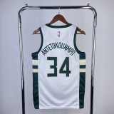 2023 Bucks Home NBA Jersey/23赛季雄鹿队主场白色