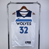 2023 Timberwolves Home NBA Jersey /23赛季森林狼队主场白色