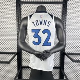 2023 Timberwolves Home NBA Jersey /23赛季森林狼队主场白色