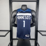 2023 Timberwolves Away NBA Jersey /23赛季森林狼队客场藏蓝色