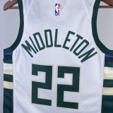 2023 Bucks Home NBA Jersey/23赛季雄鹿队主场白色