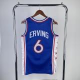 1982-83 76ers Classic Swingman NBA Jersey 6# ERVING /82-83赛季SW76人队蓝色6号朱丽叶欧文