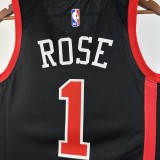 23-24 Chicago Bulls City Edition Derrick Rose #1 Swingman NBA Jersey/24赛季公牛队城市版1号罗斯