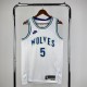 23-24 Minnesota Timberwolves Classic Edition EDWARDS #5 Swingman NBA Jersey/24赛季森林狼复古5号