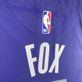 2023 Sacramento Kings Away FOX#5 NBA Jersey/23赛季国王队客场紫色5号福克斯
