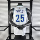 23-24 Minnesota Timberwolves Classic Edition ROSE #25 Swingman NBA Jersey/24赛季森林狼复古25号