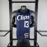 23-24 LA Clippers City Edition Paul George #13 Swingman NBA Jersey/24赛季快船队城市版13号乔治